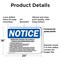 Signmission Inspection Criteria For Chemical Storage, 24 in W x Rectangle, Plastic OS-2PACK-NS-P-1824-L-13709 - alternate 7